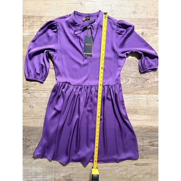 BOSS Women's Purple Hugo Dorena Mini Dress Size XS NWT ($168) - Picture 5 of 5